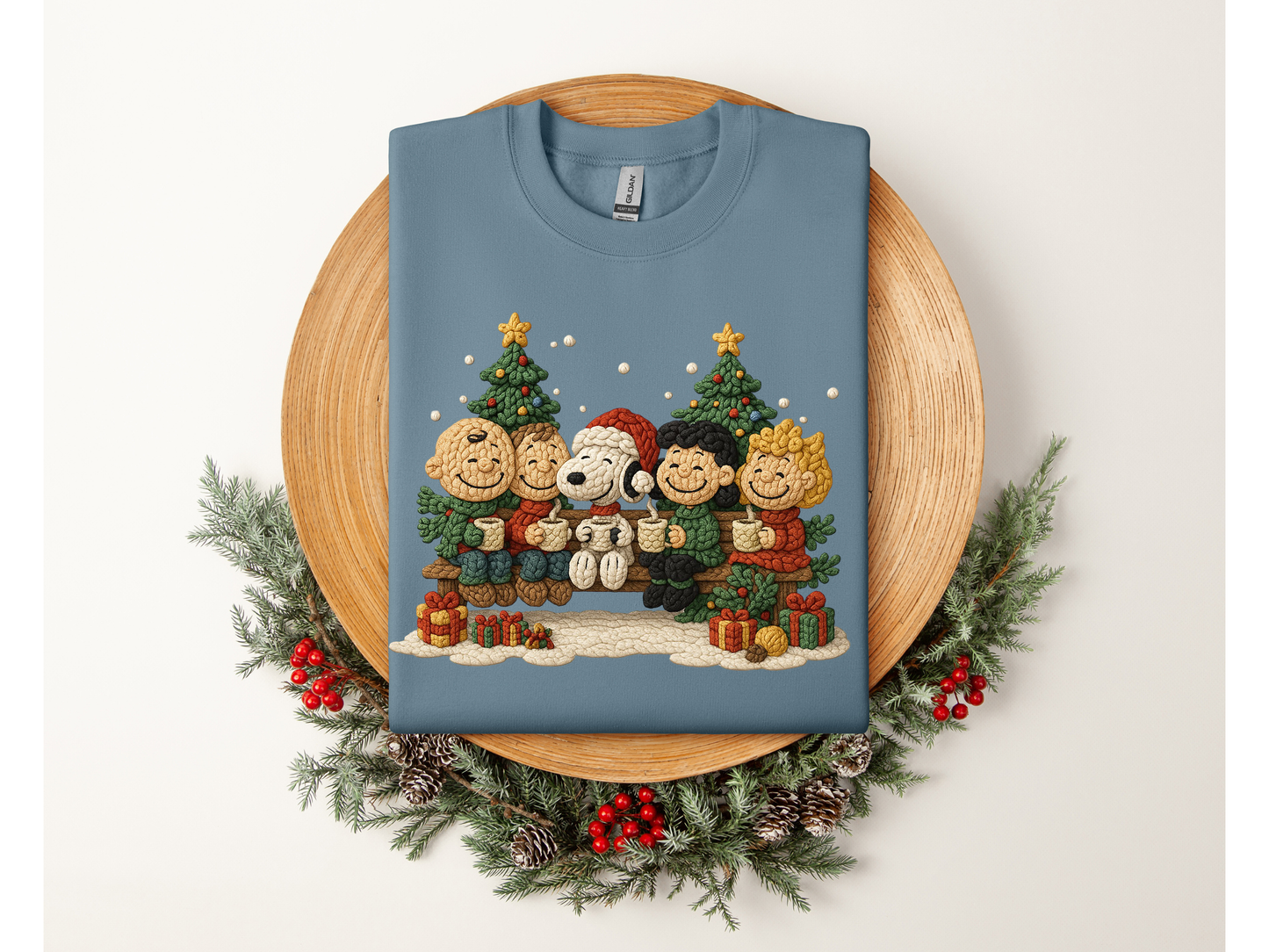 PEANUTS sweatshirt (faux crochet)