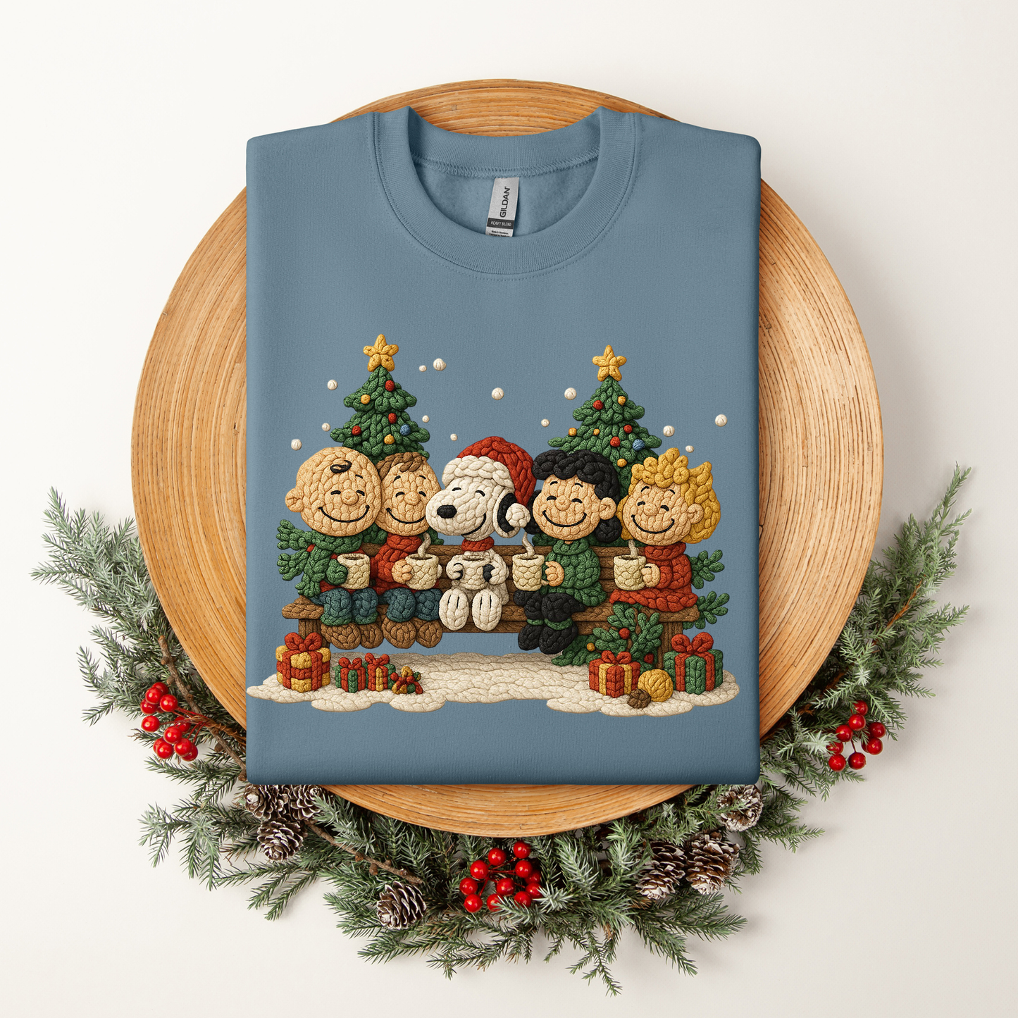 PEANUTS sweatshirt (faux crochet)