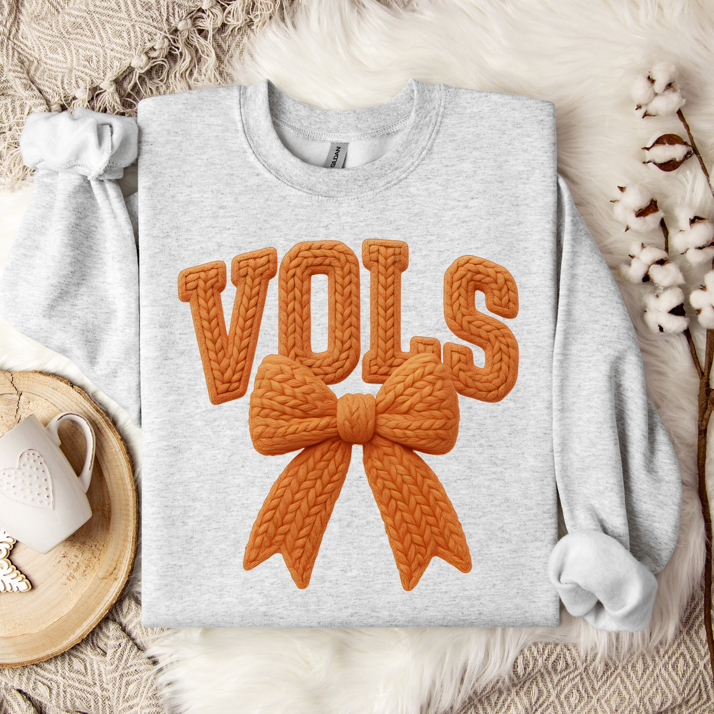 VOLS faux crochet sweatshirt