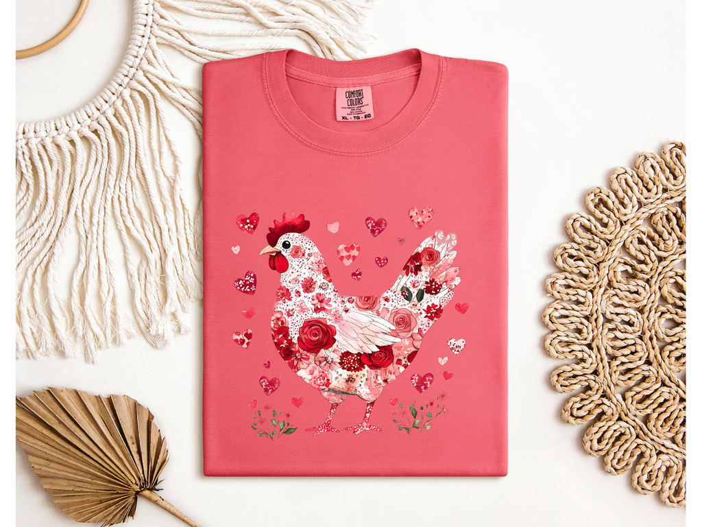 CHICKEN VALENTINE T-SHIRT