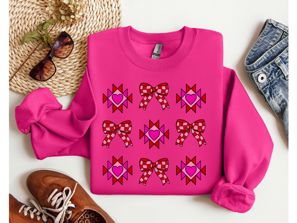 PATCHWORK VALENTINE SWEATSHIRT